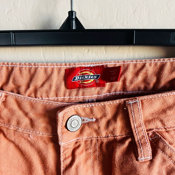 Dickies Women’s Orange Carpenter Jeans Size 9/29 Streetwear Y2K Grunge - Picture 5 of 7